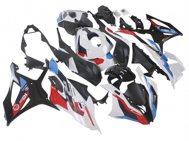 Migliori Carena Moto BMW S1000RR 2023-2024 - Bianco Blu Rosso Nero Opaco