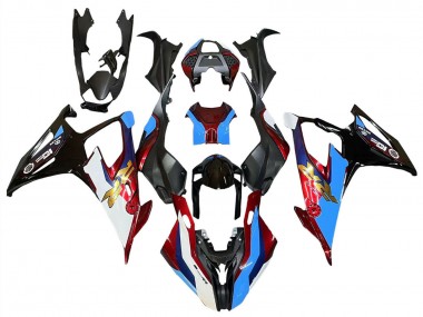 Migliori Carena Moto BMW S1000RR 2019-2022 - Nero Rosso Blu