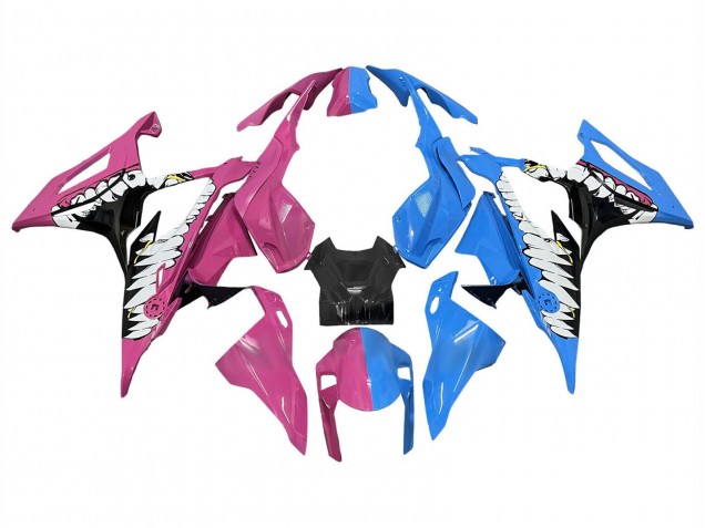 Migliori Carena Moto BMW S1000RR 2019-2022 - Rosa Profondo Blu Squalo