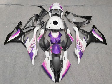 Migliori Carena Moto BMW S1000RR 2019-2022 - Rosa Viola Bianco