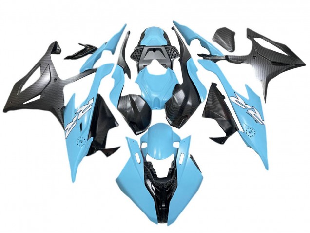 Migliori Carena Moto BMW S1000RR 2019-2022 - Blu Nero Opaco Bianco