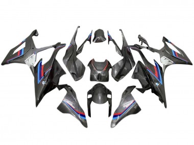 Migliori Carena Moto BMW S1000RR 2019-2022 - Nero Blu Rosso Fibra di Carbonio