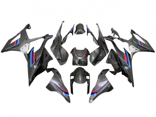 Migliori Carena Moto BMW S1000RR 2019-2022 - Nero Blu Rosso Fibra di Carbonio