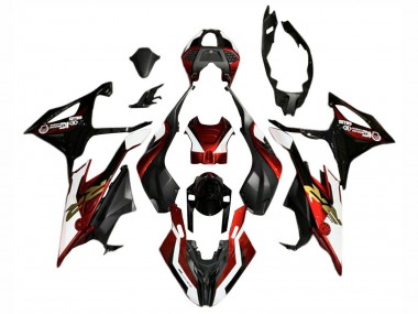 Migliori Carena Moto BMW S1000RR 2019-2022 - Rosso Bianco Nero