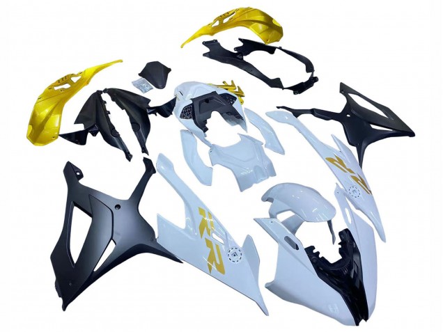 Migliori Carena Moto BMW S1000RR 2019-2022 - Bianco Oro