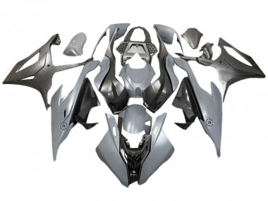 Migliori Carena Moto BMW S1000RR 2019-2022 - Grigio Nero Fibra di Carbonio