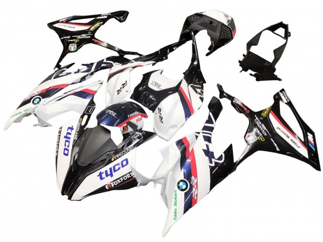 Migliori Carena Moto BMW S1000RR 2019-2022 - Bianco Nero Rosa Oxford