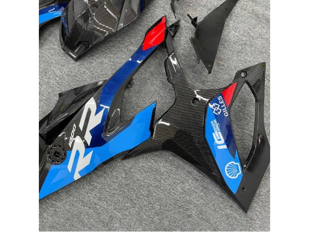 Migliori Carena Moto BMW S1000RR 2019-2022 - Nero Blu Rosso Fibra di Carbonio