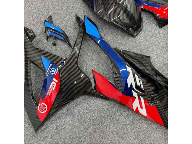 Migliori Carena Moto BMW S1000RR 2019-2022 - Nero Blu Rosso Fibra di Carbonio