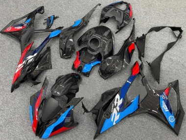 Migliori Carena Moto BMW S1000RR 2019-2022 - Nero Blu Rosso Fibra di Carbonio