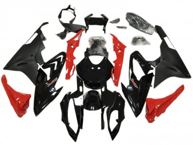 Migliori Carena Moto ABS BMW S1000RR 2017-2018 - Rosso Nero Lucido Nero Opaco