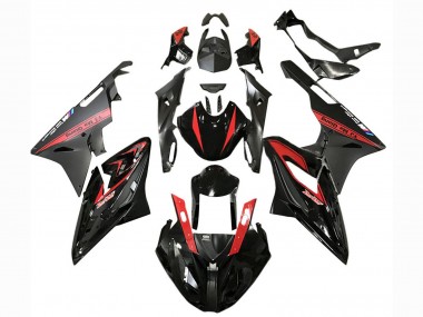 Migliori Carena Moto BMW S1000RR 2017-2018 - Rosso Nero Lucido Nero Opaco
