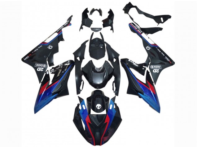 Migliori Carena Moto BMW S1000RR 2017-2018 - Blu Rosso Nero Lucido Castrol