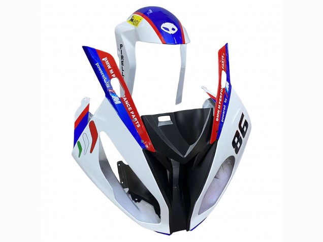 Migliori Kit Carena Moto ABS BMW S1000RR 2017-2018 - Bianco Blu Rosso Nero Lucido