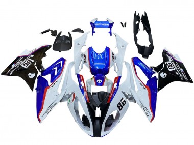 Migliori Kit Carena Moto ABS BMW S1000RR 2017-2018 - Bianco Blu Rosso Nero Lucido