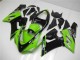Migliori Carena Moto Kawasaki ZX6R 2005-2006 - Verde Nero Lucido Elf