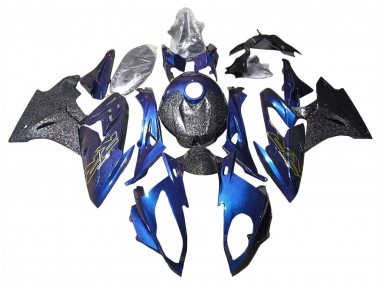 Migliori Carena Moto BMW S1000RR 2015-2016 - Pendenza Viola Blu Forgiato Fibra di Carbonio