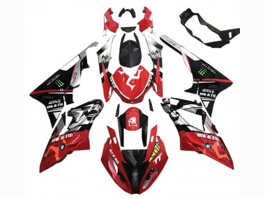 Migliori Carena Moto BMW S1000RR 2015-2016 - Argento Rosso Nero Verde Mostro Isle of Man