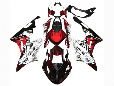 Migliori Carena Moto BMW S1000RR 2015-2016 - Bianco Rosso Nero