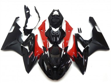 Migliori Carena Moto BMW S1000RR 2015-2016 - Rosso Nero Lucido Nero Opaco