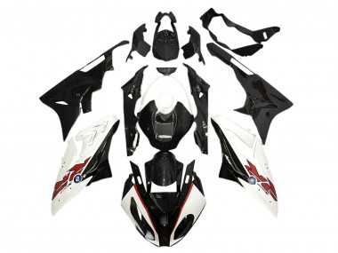 Migliori Carena Moto BMW S1000RR 2015-2016 - Bianco Nero Fibra di Carbonio