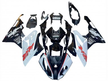 Migliori Carena Moto BMW S1000RR 2015-2016 - Bianco Nero Lucido