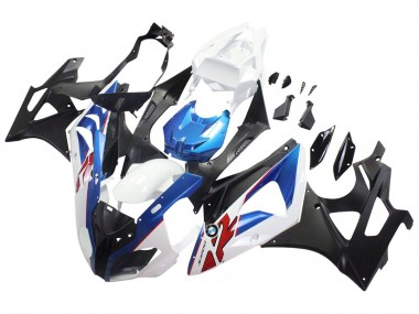 Migliori Carena Moto BMW S1000RR 2009-2014 - Bianco Blu Nero Opaco