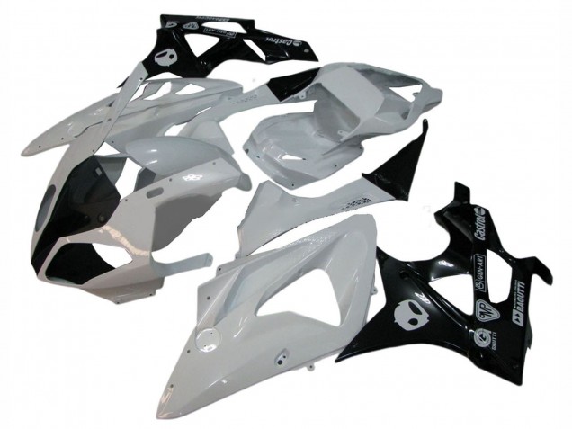 Migliori Carena Moto BMW S1000RR 2009-2014 - Bianco Nero Lucido
