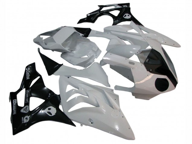 Migliori Carena Moto BMW S1000RR 2009-2014 - Bianco Nero Lucido