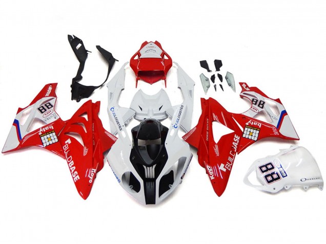 Migliori Carena Moto BMW S1000RR 2009-2014 - Bianco Rosso