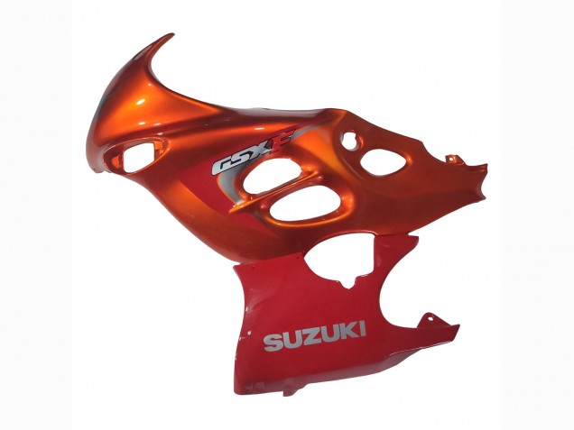Migliori Carena Moto Suzuki GSX600F/GSX750F 2004-2006 - Burnt Arancia Bianco Logo