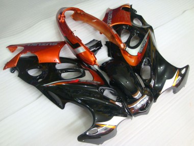 Migliori Carena Moto Suzuki GSX600F/GSX750F 2004-2006 - Nero Lucido Arancia