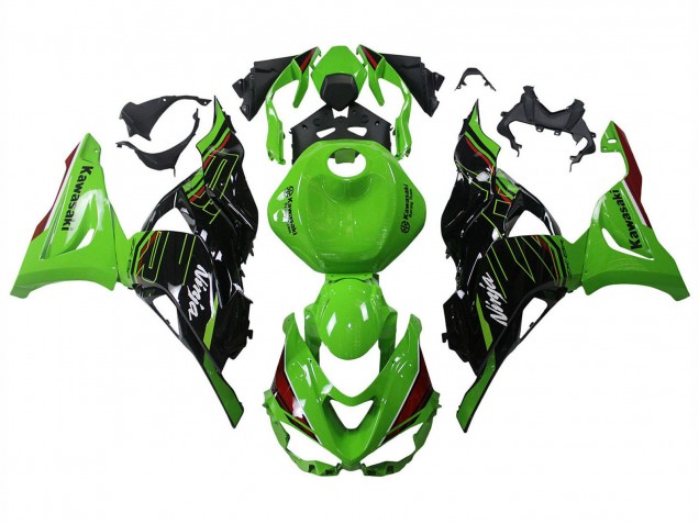 Migliori Carena Moto Kawasaki ZX6R 2023-2025 - Verde Nero