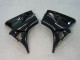 Migliori Carena Moto Honda CBR600RR 2003-2004 - Nero Lucido Rosso Decals