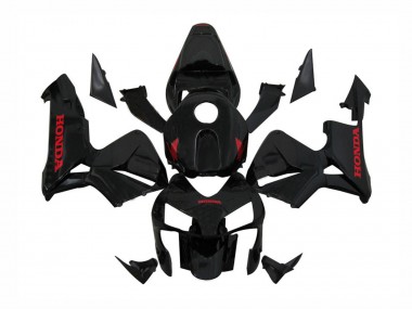 Migliori Carena Moto Honda CBR600RR 2003-2004 - Nero Lucido Rosso Decals