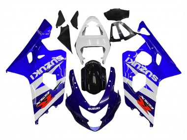 Migliori Kit Carena Moto Suzuki GSXR 600 / GSXR 750 2004-2005 - Bianco Blu Nero Rosso