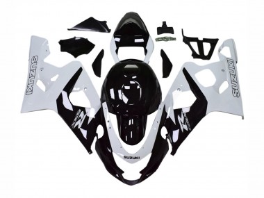 Migliori Carena Moto Suzuki GSXR 600 / GSXR 750 2004-2005 - Bianco Nero