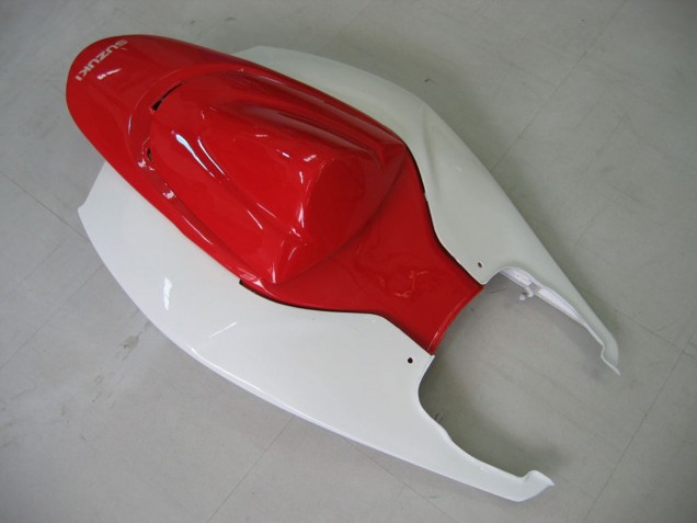 Migliori Carena Moto Suzuki GSXR 600 / GSXR 750 2006-2007 - Bianco Rosso Nero Lucido