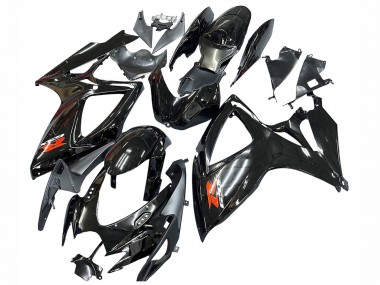 Migliori Carena Moto Suzuki GSXR 600 / GSXR 750 2006-2007 - Nero Lucido Argento Rosso