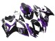 Migliori Kit Carena Moto Suzuki GSXR 600 / GSXR 750 2006-2007 - Viola Nero Lucido