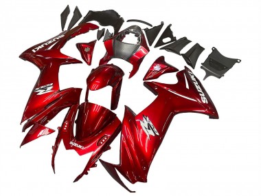 Migliori Carena Moto Suzuki GSXR 600 / GSXR 750 2011-2024 - Rosso Bianco Decal