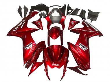 Migliori Carena Moto Suzuki GSXR 600 / GSXR 750 2011-2024 - Rosso Bianco Decal