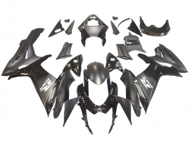 Migliori Carena Moto Suzuki GSXR 600 / GSXR 750 2011-2024 - Nero Opaco Nero Lucido Bianco Decal