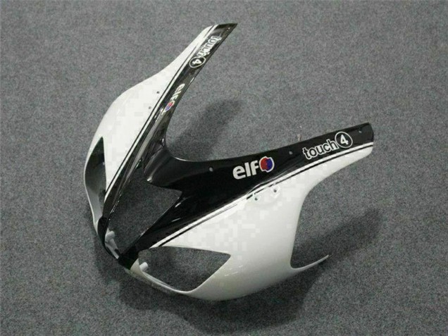 Migliori Carena Moto Kawasaki ZX6R 2007-2008 - Nero Bianco Elf