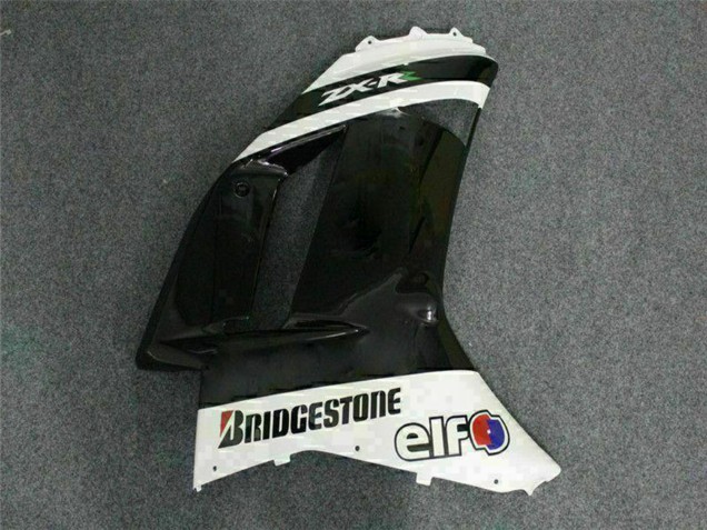 Migliori Carena Moto Kawasaki ZX6R 2007-2008 - Nero Bianco Elf