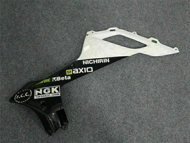 Migliori Carena Moto Kawasaki ZX6R 2007-2008 - Nero Bianco Elf