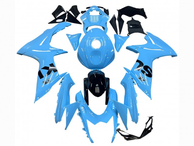 Migliori Carena Moto Suzuki GSXR 600 / GSXR 750 2011-2024 - Azzurro Chiaro Nero