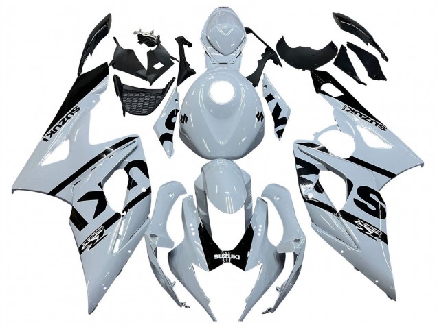 Migliori Carena Moto Suzuki GSXR 1000 2005-2006 - Bianco Nero