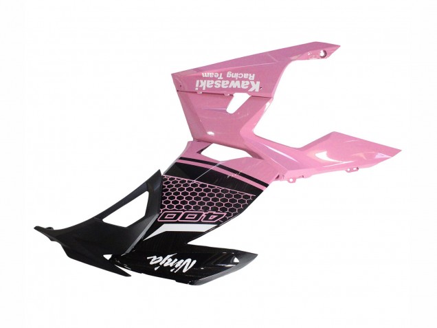 Migliori Carena Moto Kawasaki Ninja 400 2018-2024 - Rosa Nero Opaco Honeycomb