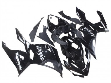 Migliori Carena Moto Kawasaki Ninja 400 2018-2024 - Nero Lucido Nero Opaco Bianco Decals